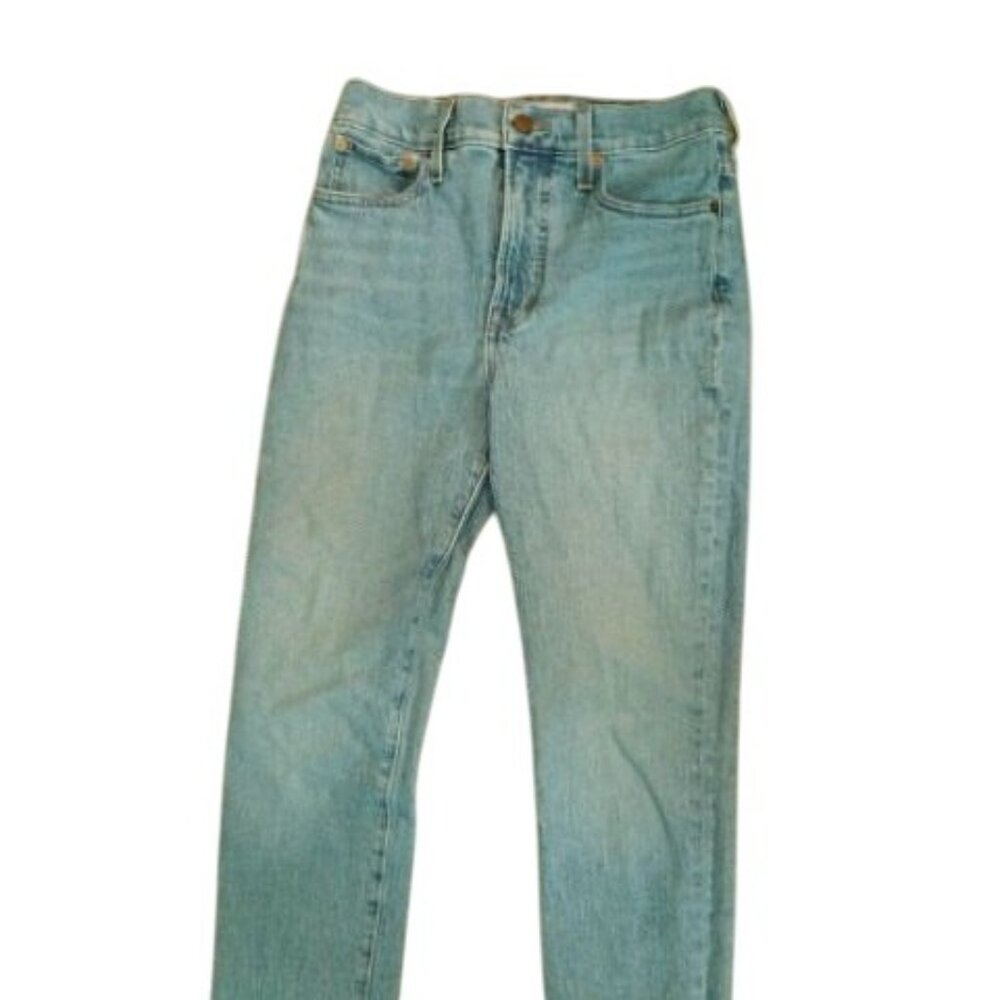 Madewell Size 26P Petite Rough Seam Prefect Vintage Med Wash Jean Denim - Picture 1 of 2